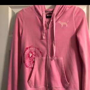 VS Pink full zip hoodie